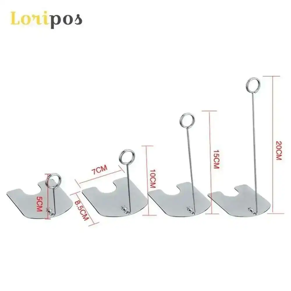 

Table Number Holder Menu Place Card Stands Tabletop Stainless Steel Ring-clip Card Markers Photo Holder For Restaurants Wedding