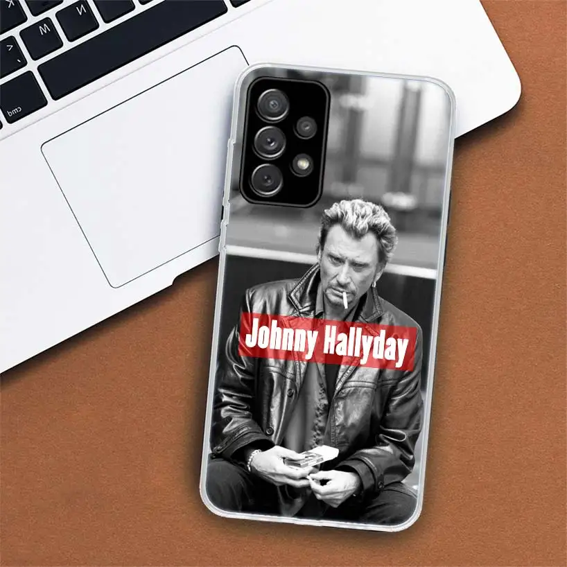 Johnny Hallyday Music Phone Case For Samsung Galaxy A51 A71 A50 A70 A40 A30 A20E A10 A41 A31 A21S A11 A01 A6 A8 + A7 A9 Plus