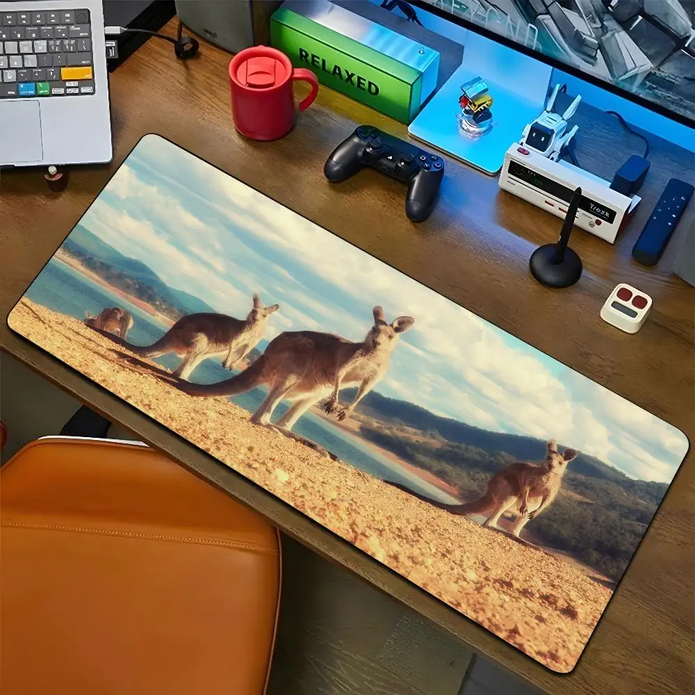 kangaroo Mouse Pad Cartoon Lockedge Large Gaming Pad Computer Gamer Keyboard Mat Desk Mousepad PC Desk Pad