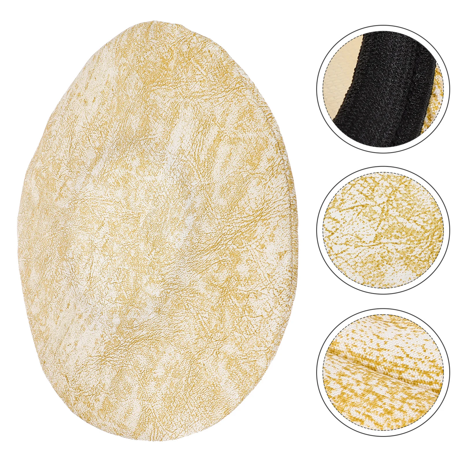 

Round Bar Stool Cover Elastic Stretch Fabric Protector Non-Slip for Office Home Bar Round Chair Cushion