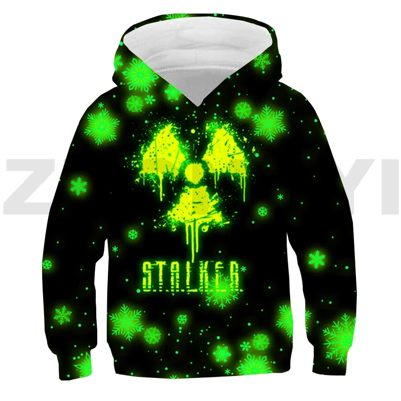 Cool Boys S.T.A.L.K.E.R. 2 Heart of Hoodie Kids 3D Stalker 2 Shadow Streetwear Girls Hip-Hop High Street Sweatshirts Pullovers