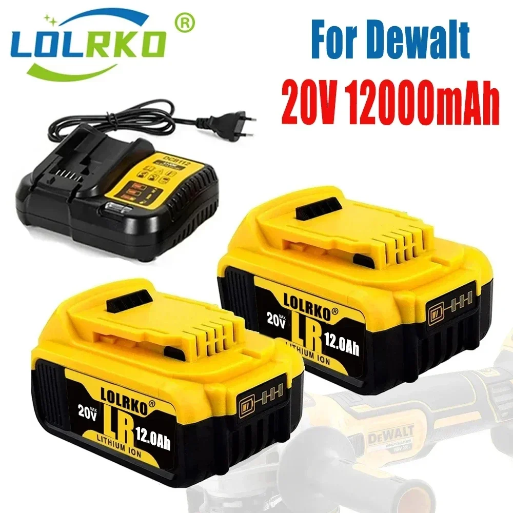 Genuine 18V/20 Volt MAX 12.0Ah DCB200 Replacement Li-ion Battery for DeWalt DCB205 DCB201 DCB203 Power Tool Batteries