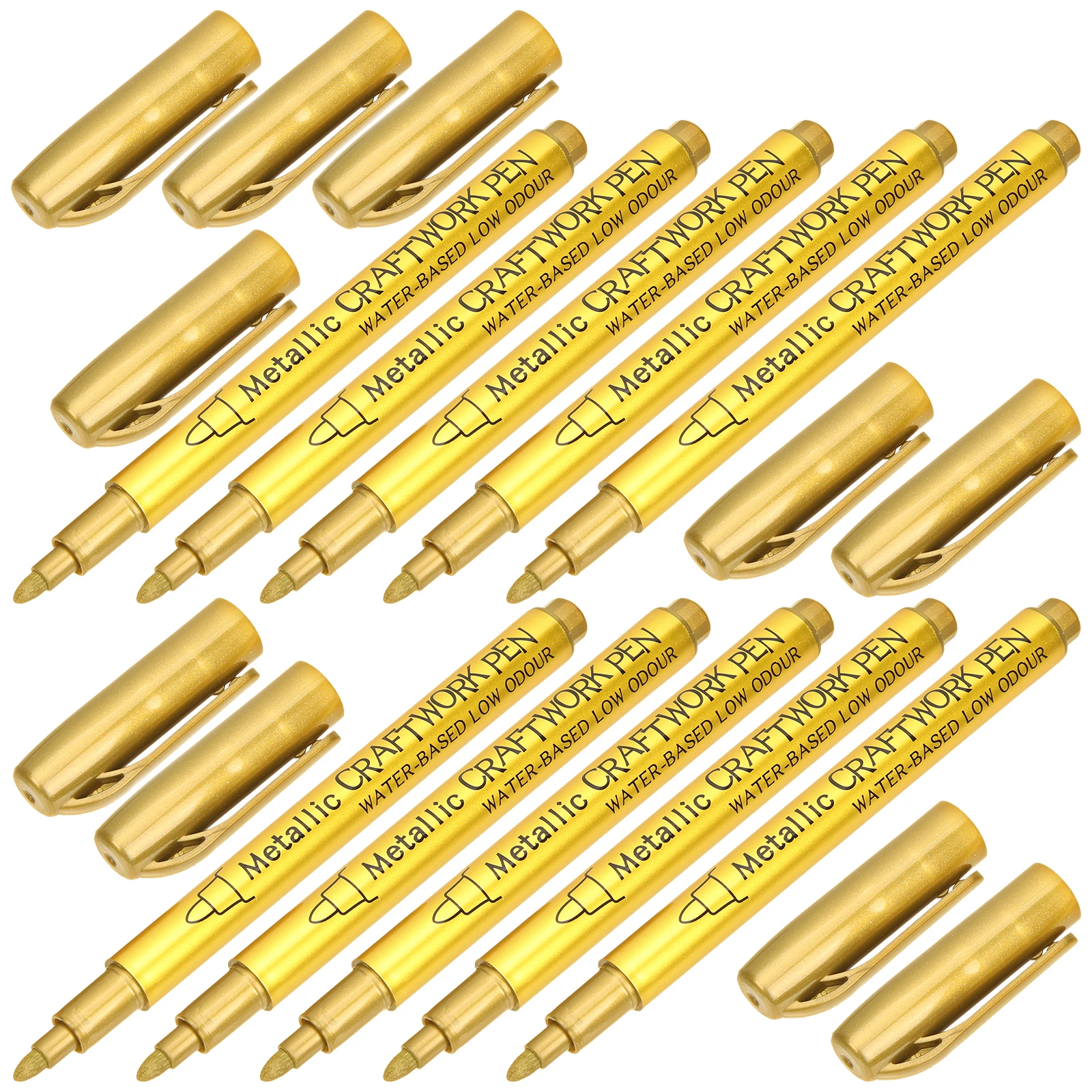 

10pcs Metallic Pens Oil Paint Pens Based Markers For Car Wood Metal Fabric Tire Art Craft Projects Painting Tools