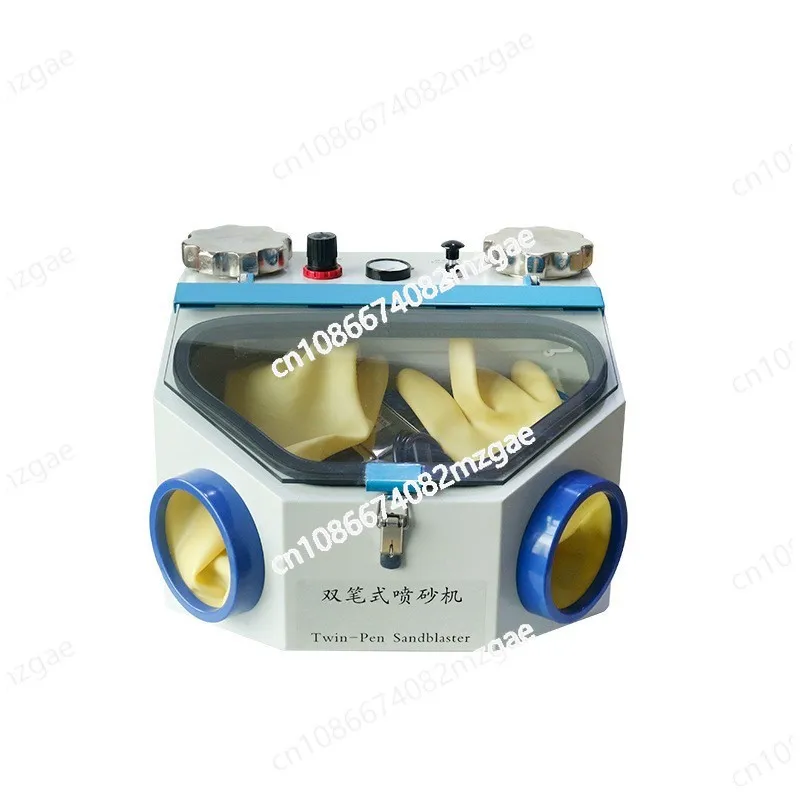 Double pen sandblasting machine Technician equipment Repair porcelain sandblasting grinder Self-produced sandblasting machine