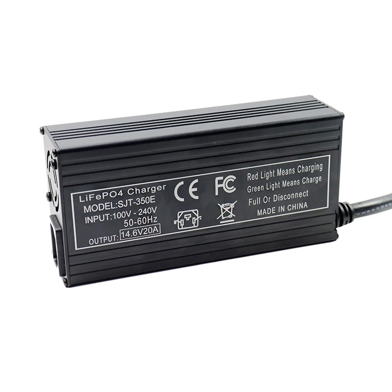 12V 20a 14.6V/12.8V 20a Lifepo4 Oplader AC100-240V 50Hz-60Hz 4S 12V Hoog Vermogen Oplader Voor Lithium-Ijzerfosfaat Accu