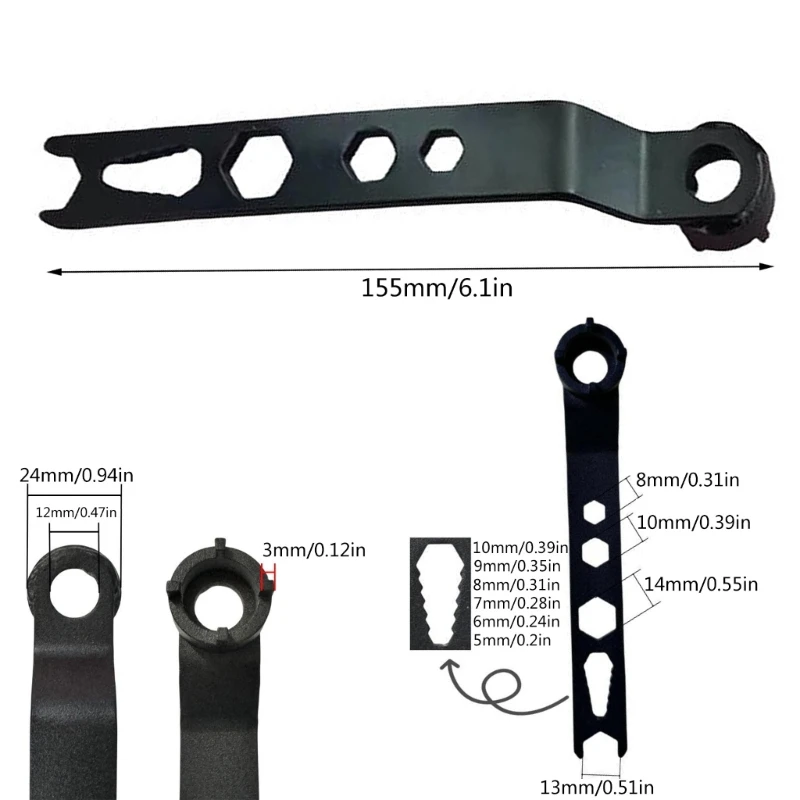 4 Claw Grinder Wrench, Adjustable Spanner with Steel for Grinding Machine Disassembly and Repair Dropsale