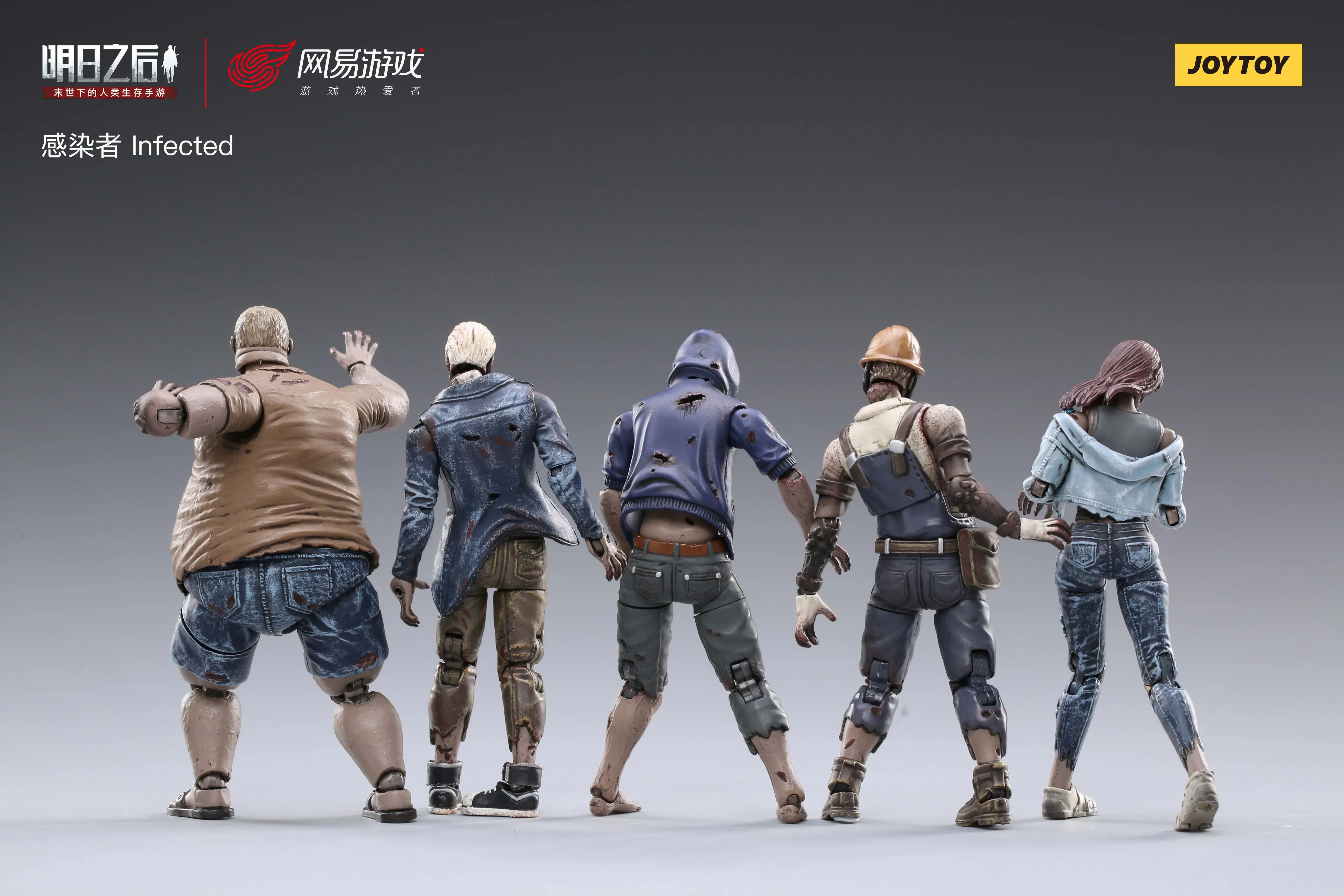 JOYTOY 1/18 액션 피규어 (5 개/대) 감염된 사람 이후의 삶 좀비 애니메이션 컬렉션 군사 모델 레지던트 이블 선물 재고