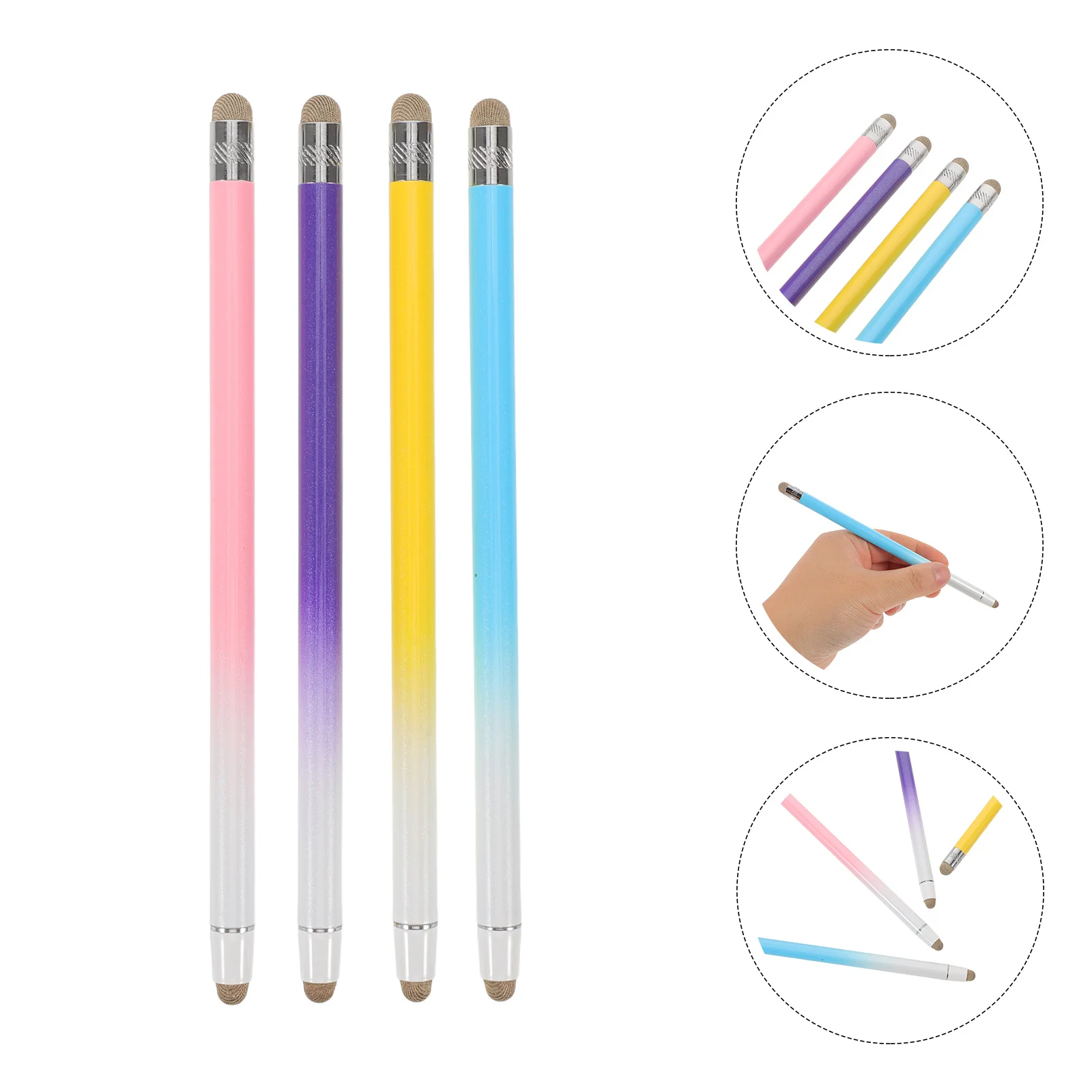 

Capacitive Stylus Pen Two Colors Electrostatic Touch Pen for Tablets Smartphones High Precision Long-Lasting Life