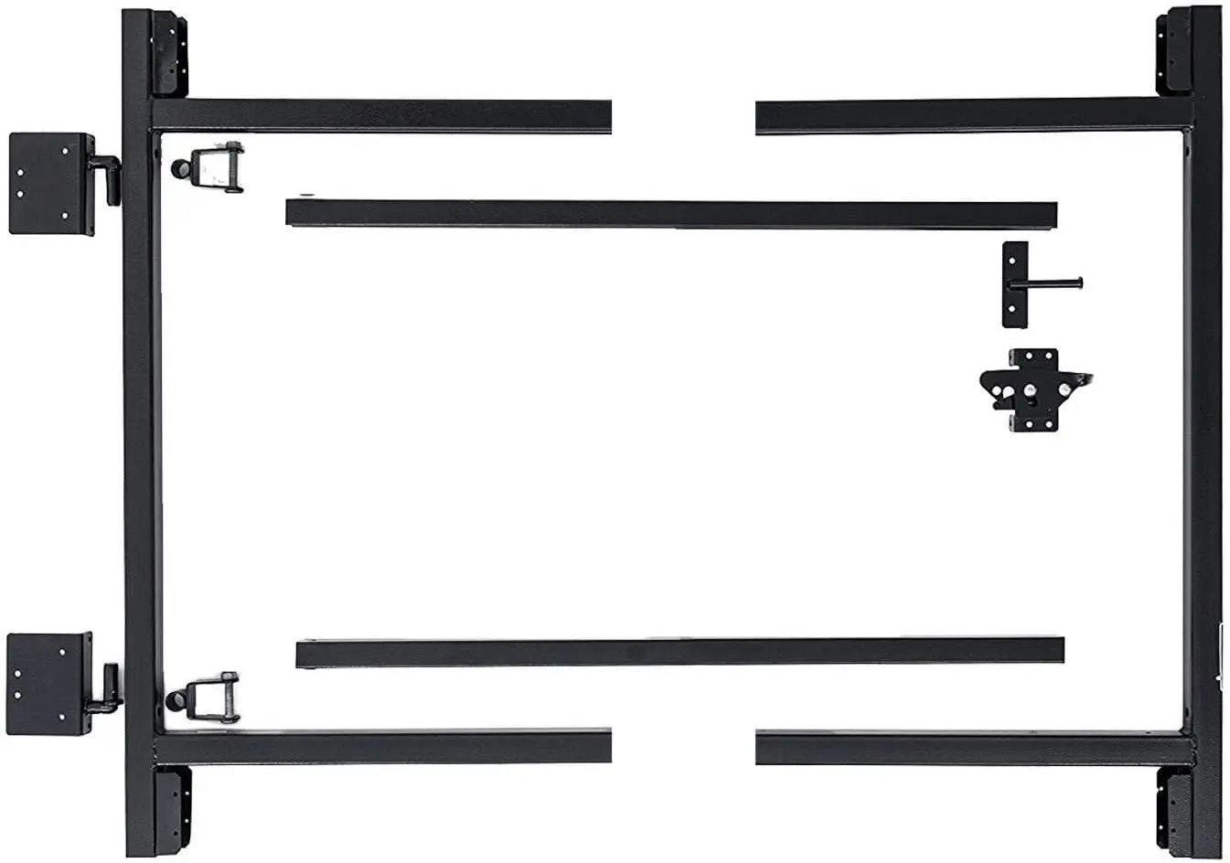 Adjust A Gate Steel Frame Gate Adjustable Building Kit for Doorway and Driveway, 36 to 60 Inches Wide and 4 Inches High