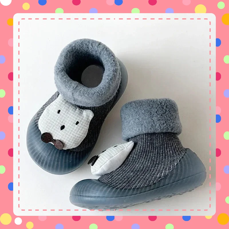 

Cute Indoor Floor Shoes Thickened Baby Socks, Baby Toddler Shoes, Thickened Cartoon Cute Non-slip Wear-resistant