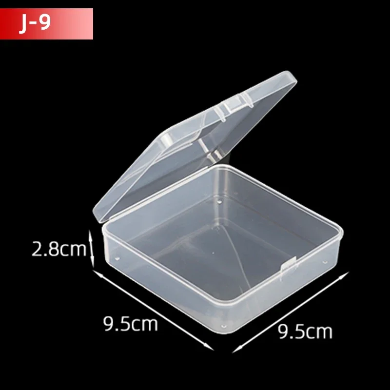 5 stks/10 stks PP Opbergdoos Mini Transparante Plastic Case Container Vierkante Rechthoek Verpakking voor Sieraden Kralen kleine Items