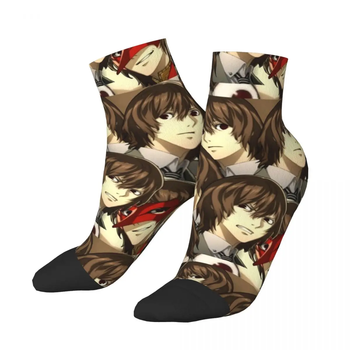 

Many Faces Of Goro Akechi Socks Harajuku High Quality Stockings All Season Socks Accessories for Man's Woman's Birthday Present