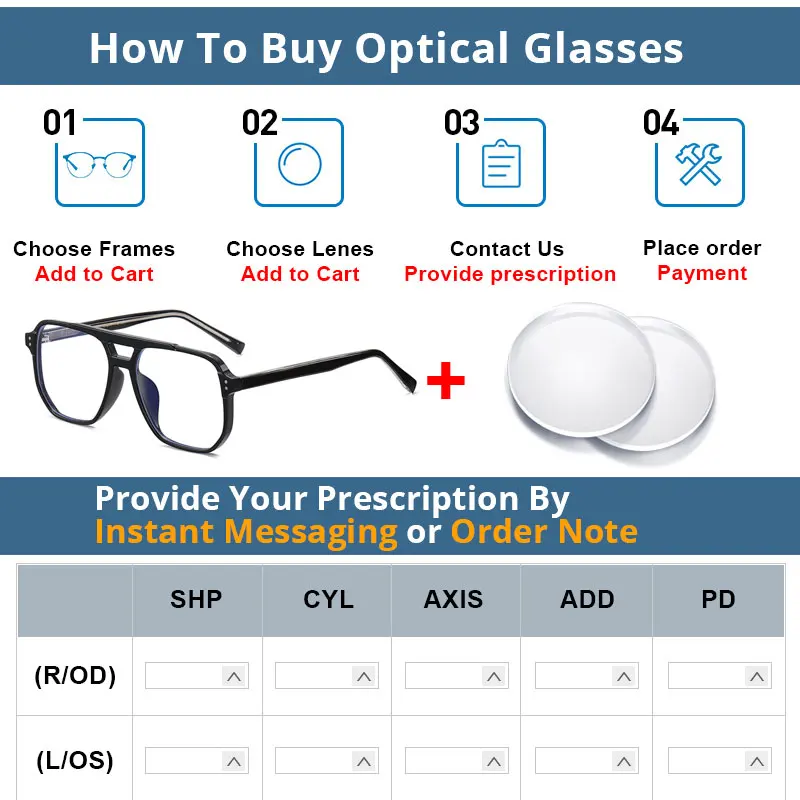 54322 Big Frame Anti Blue Light Glasses Frames Men Women Square TR90 Fashion Computer Eyeglasses