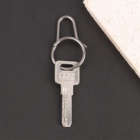 Titanium Alloy Quick Release Keychain Clip, Detachable Car Key Holder Anti‑Loss Belt Key Organizer, Gift for Men