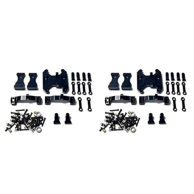 YSUN-2X Metal Balance Chassis Board Seesaw Kit For WPL B16 B36 1/16 RC Car Upgrade Parts Modified Accessories,Black