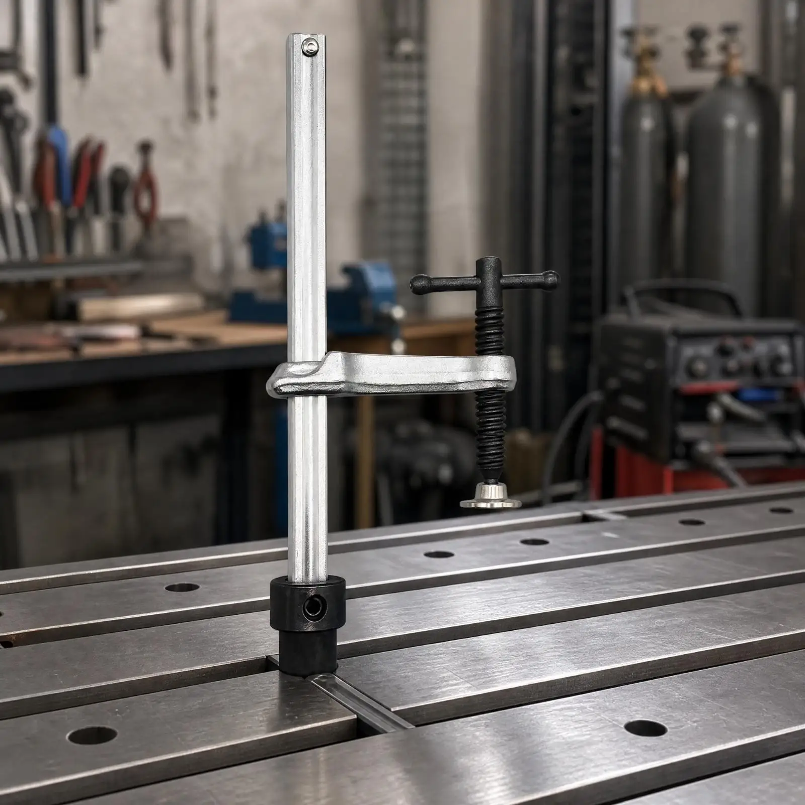 Chrome Vanadium Steel Insert Clamp for Metal Joining Table 28mm Socket T Handle Heavy Duty Workholding Tool