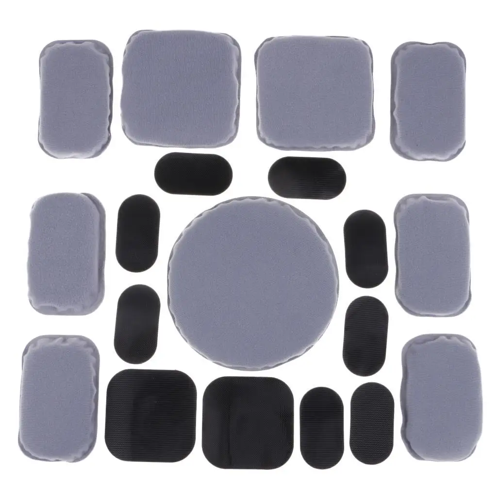 

1 Set 19 Pcs Universal Comfort Replace Foam Pads Padding Accessories Kits for Fast Helmet Mich/ACH/USMC/PASGT Style