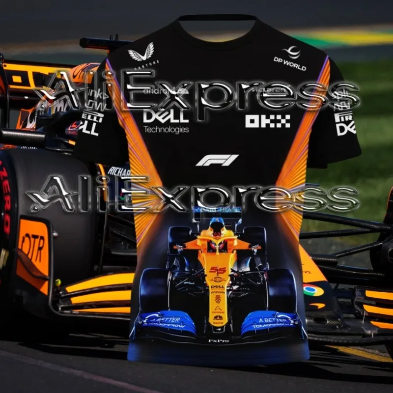 

2025 Men's Quick-drying T-shirt F1 Racing Race Team Racing Suit Comfortable Sports Casual Breathable Short Sleeves Moto T-shirt