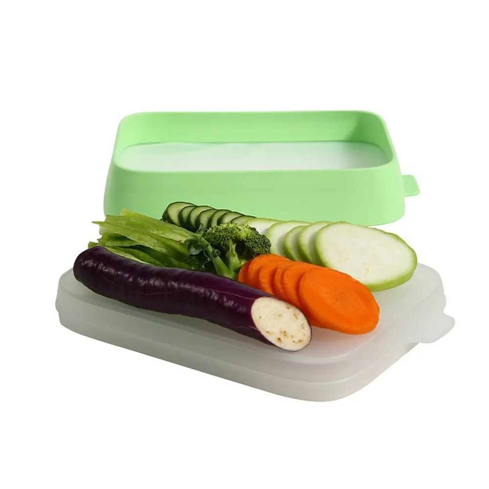 Food Silicone Cling Box Elastic Silicone Cling Film Refrigerator Storage Box