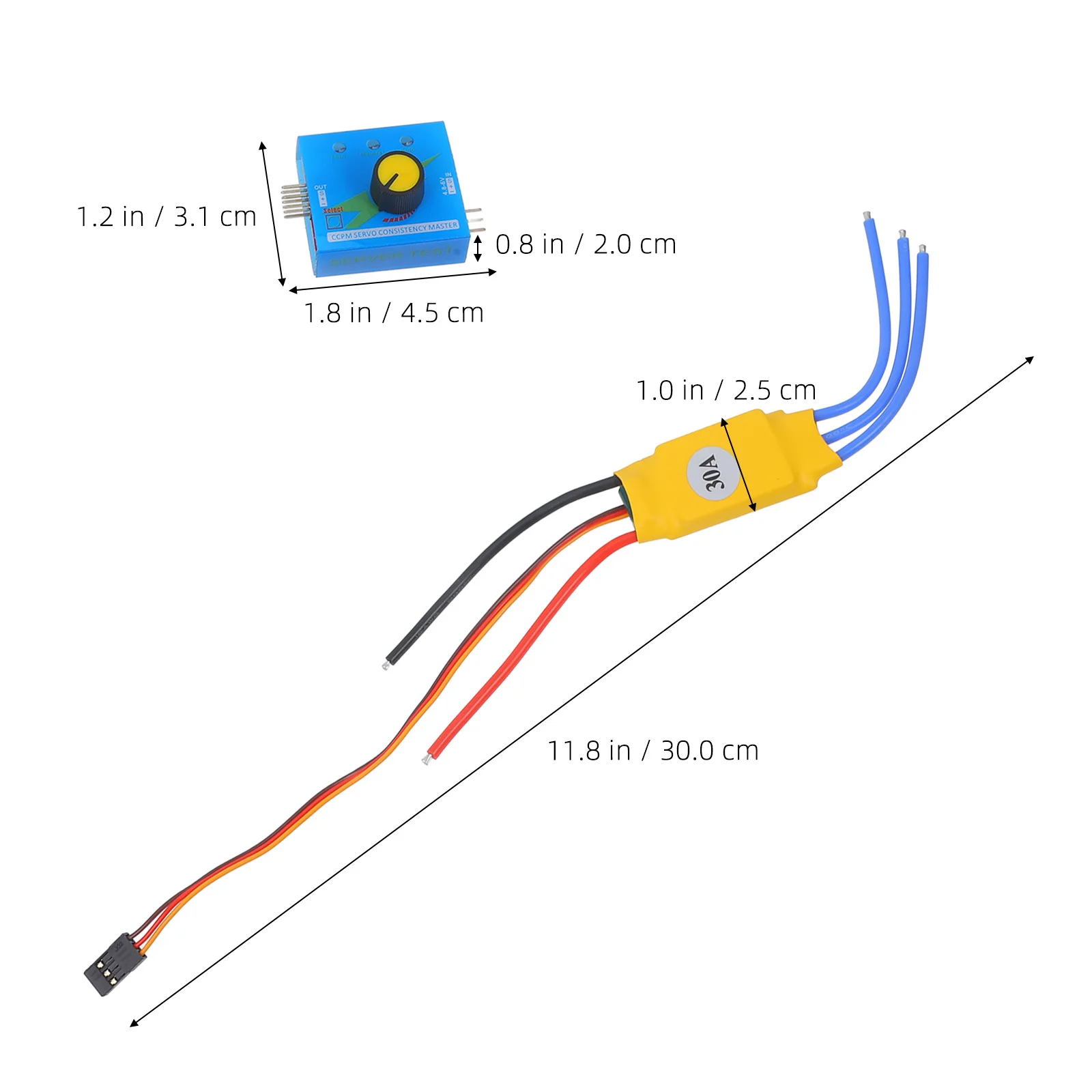 

Aircraft Voltage Tester with Esc Voltage Protection and Servo Test Function for Rc Airplane Adjustment Model Tester