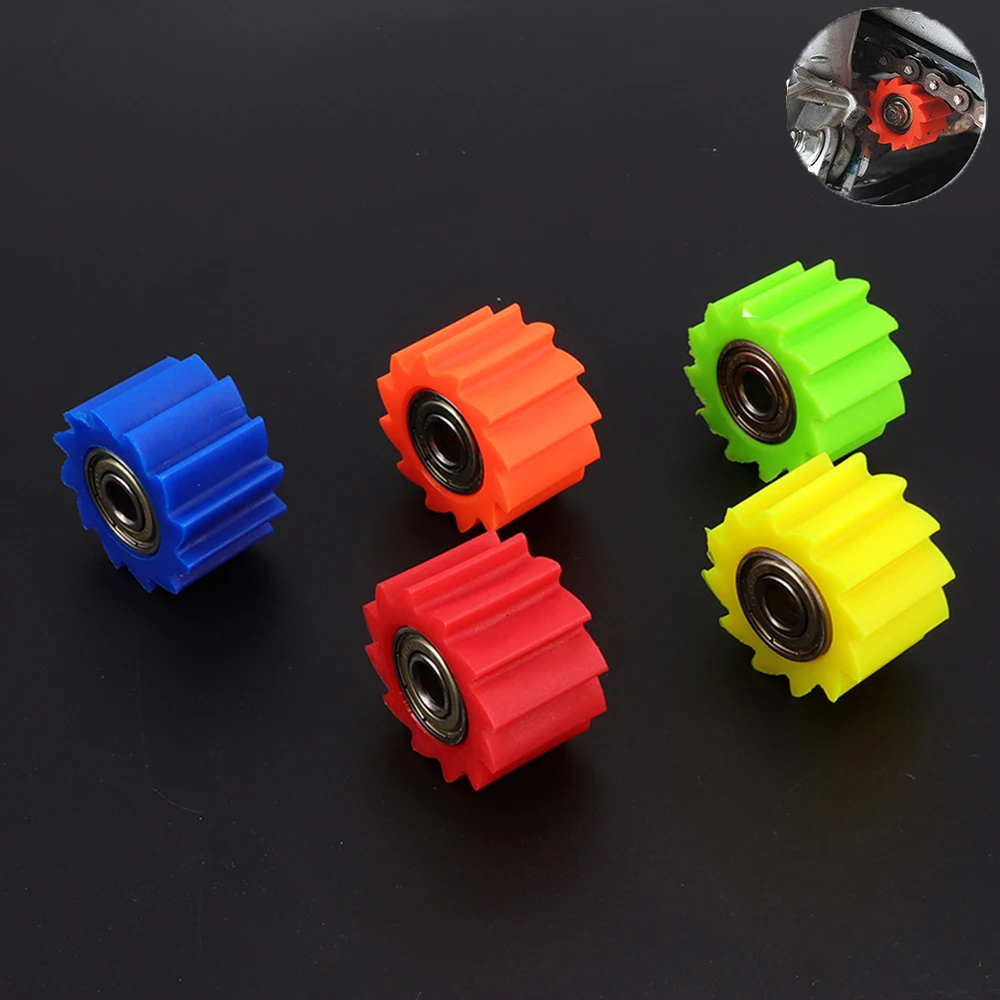 

8/10mm Drive Chain Roller Pulley Wheel Slider Tensioner Wheel Guide For Enduro Motorcycle Motocross ATV CRF CR XRPIT Dirt Bike