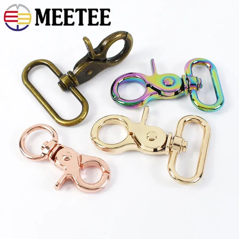 5/10 pz 20-50mm metallo fibbia aragosta borsa cinturino chiusura girevole fibbie collare di cane portachiavi moschettone grilletto gancio accessori