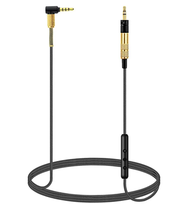 Hochwertiges Audiokabel für Momentum On-ear1/2/3 Headset, 3,5mm auf 2,5mm Stecker mit Mikrofon, geflochtenes Kabel – Detail 2