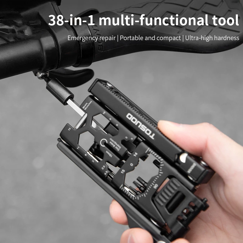 Professional 38 in 1 Bike Repair Tool Kit Multi Function Portable Hex Spoke Wrench Set for MTB Road Bicycle Maintenance