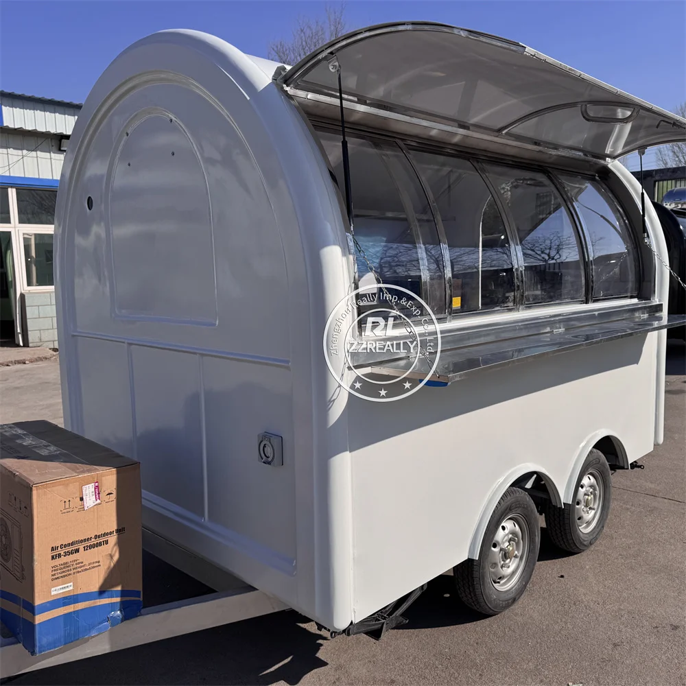 

Commercial Food Truck Van Concession Street Mobile Kitchen Truck Cart Fast Food Trailer With Full Kitchen for Sale