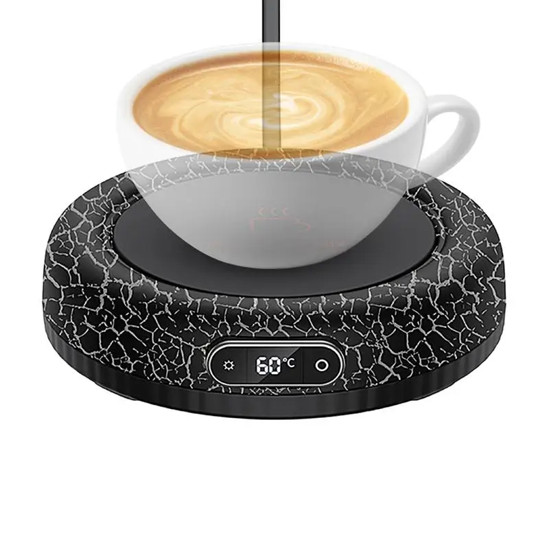 Cup Warmer For Coffee Beverage Warmer Coffee Warmer Plate Auto Shut Off Tea Cup Warmer 4 Temperature Settings Colorful Ambient