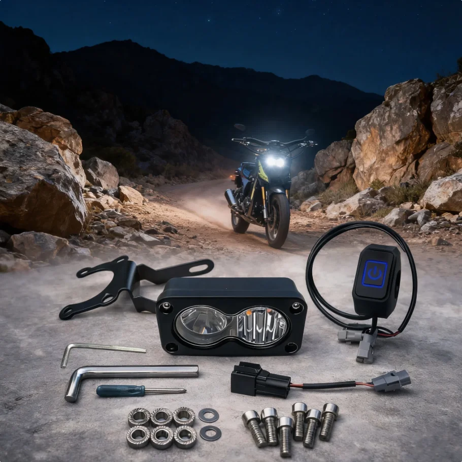 Baja Light LED light Upgrade Kit With Handlebar Switch for  Talaria Segway Dirt Bike