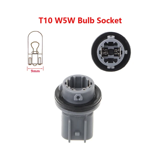 2 x portalámparas de luz de matrícula de coche para Mitsubishi Lancer T10 W5W accesorios de casquillo de bombilla