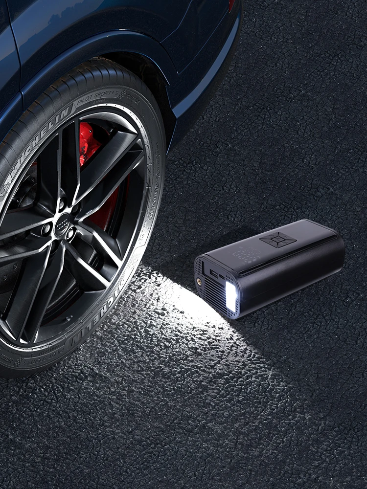 AliExpress NONE Multifunctional Mini Electric Ball Pump Digital Display USB C Rechargeable Wireless Tire Inflator for Mountain City Road Bike