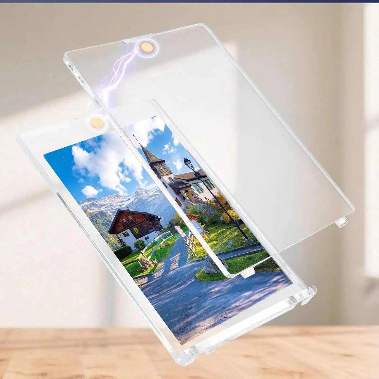 Hard Card Sleeves Clear Magnetic Baseball Card Protectors Team Sports Supplies for Preservation Collection Showcase Display
