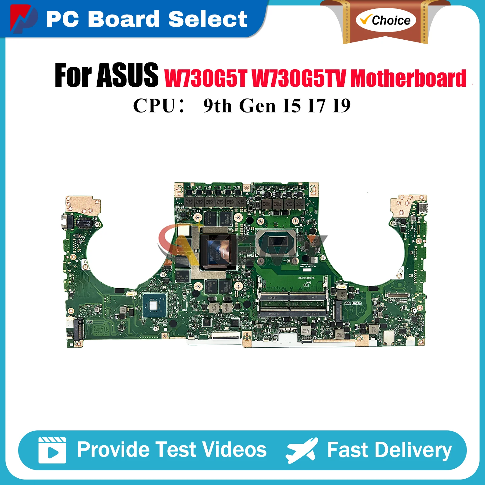 

W730G5T Материнская плата для ноутбука ASUS ProArt W730G5T W730G5TV W730G Материнская плата для ноутбука с процессором I5 I7 I9 100% tests OK быстрая доставка