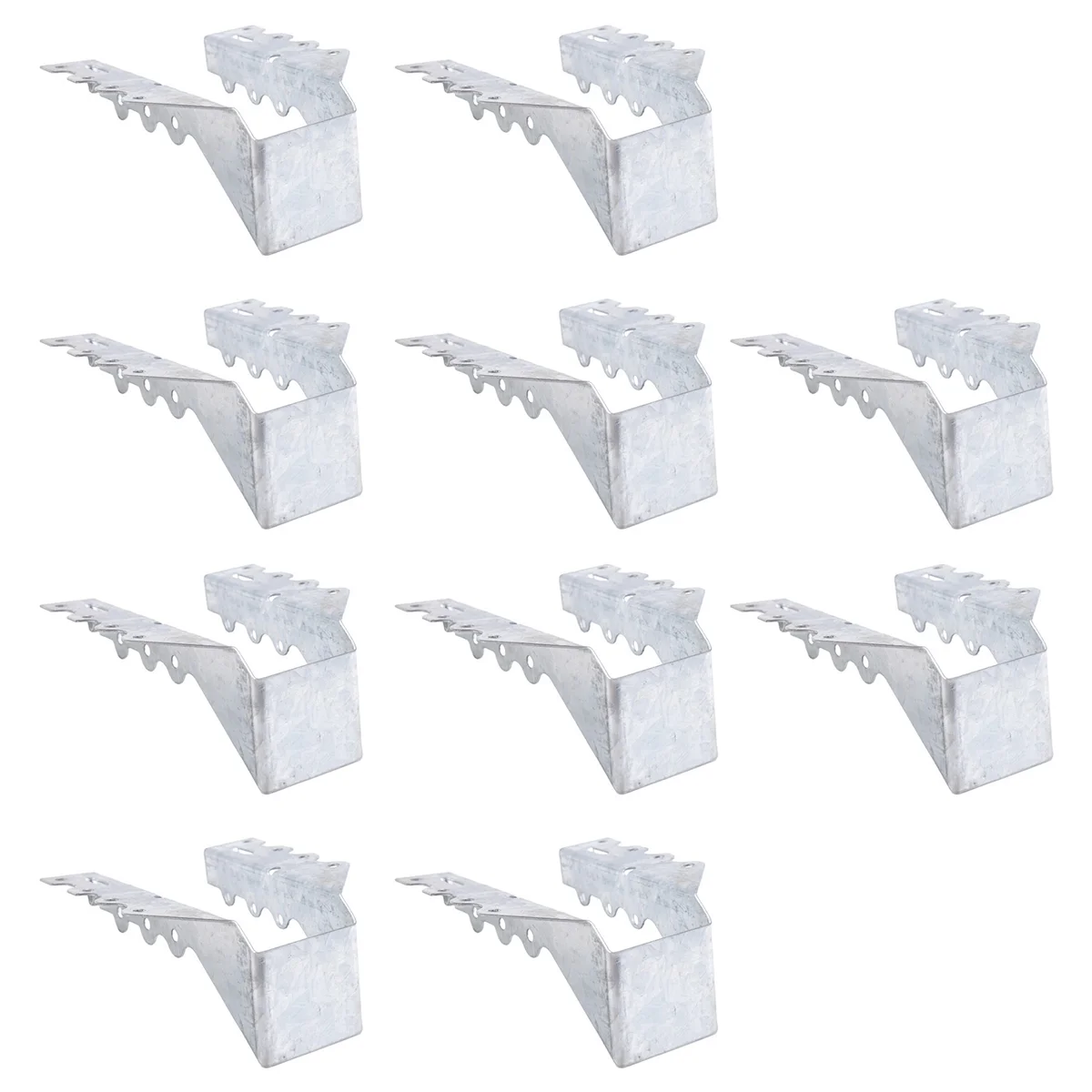 HEIßER 10Pcs 2x6 Joist Aufhänger, Gauge Doppel Scher Gesicht Montieren Joist Aufhänger, hurricane Krawatten für Sparren Krawatte Halterungen für Boden