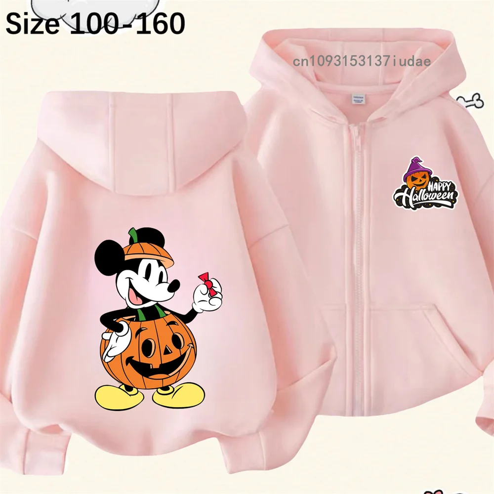 

Halloween Pumpkin Hoodie Children's Clothing Girl's Clothing Fashion Baby Boy's Clothing Fall Warm Sports Zipper Top Coat Top