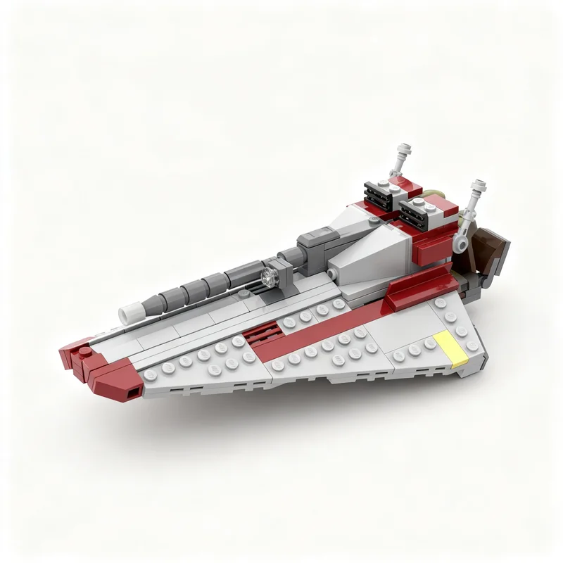 187個のパーツで構成される、moc（マイクロスケールモデル）の共和国戦車駆逐艦、スターバトルモデル。組み立て式の建築ブロックで、創造性を刺激するdiyアイデアコレクション。