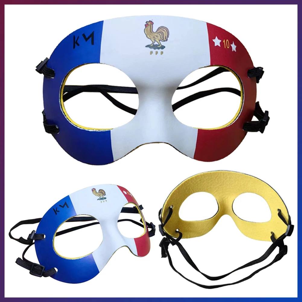 Verkleidung Französisch Flagge Cosplay Maske K.M schützende Gesichts maske Rollenspiel Kostüm Zubehör Männer Rollenspiel Phantasie Dress Up Party Requisiten