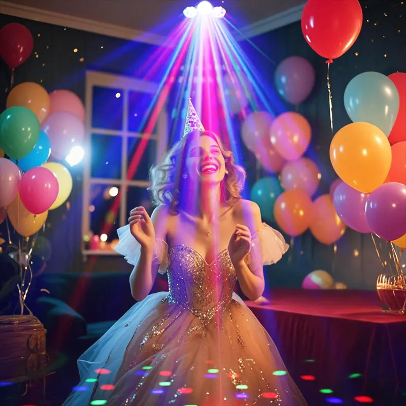 HCWE Party Disco Lights LED Stage Lights Remote Control DMX Club Disco Light for Weddings Parties&Concerts