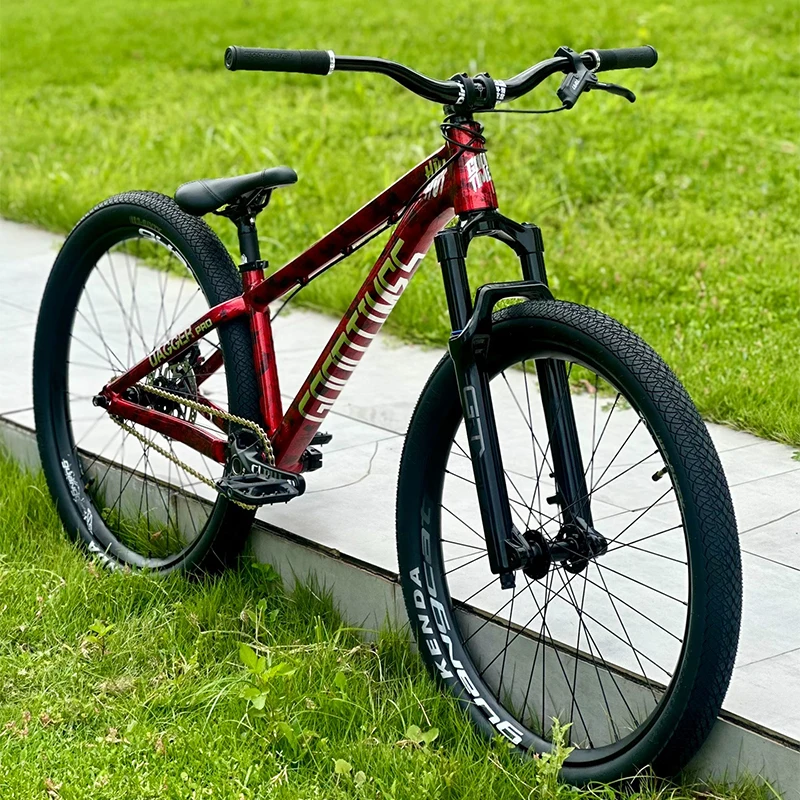 Велосипед Good Times Pro huihui Co-branded Red Single Speed для дёрт-джампинга и соревнований по бездорожью, 26 дюймов