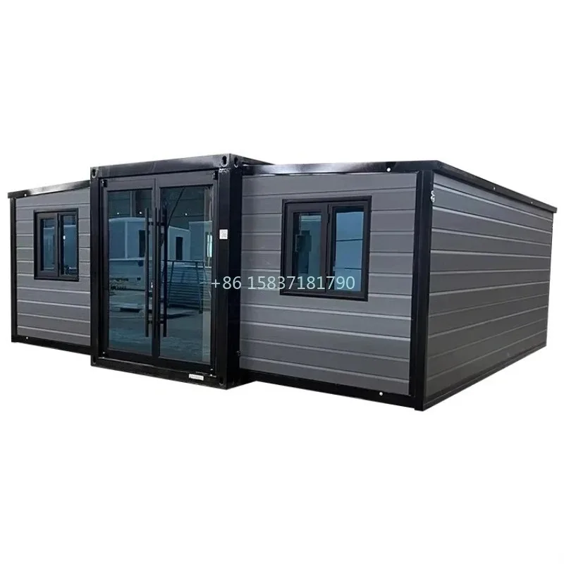 China Expandable Container House 20ft 40ft Foldable Container Home Modern Luxury Design Modular Portable Container House for US