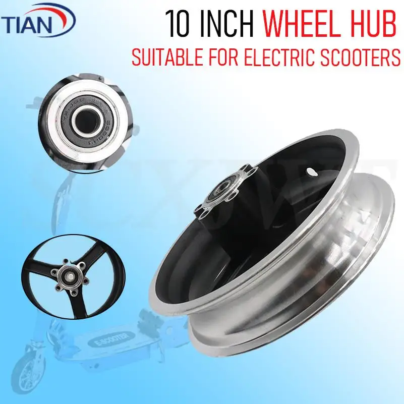 

10 Inch Wheel Hub Electric Scooter Aluminum Alloy Disc Brake Wheel Rim for 10x2 10x2.125 10x2.25 10x2.50 Tire Rims