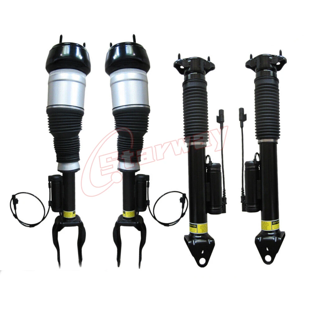 Compressor + Front Rear Air Suspension Shock Absorber w/ADS For Mercedes Benz W166 X166  1663207013 1663200130 2213200304