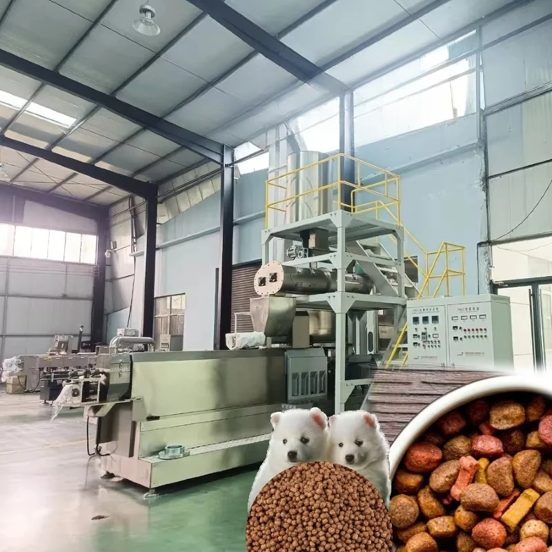 High Professional Automatic Pet Dog Cat Fish Food Making Machine for Dry Pet Food Processing