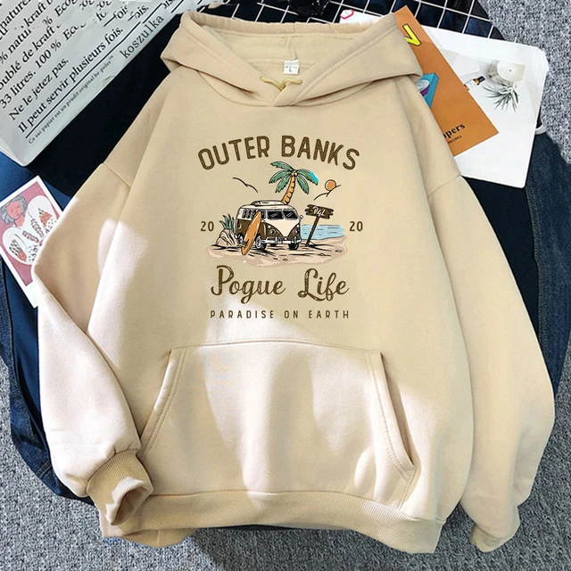 Fashion Retro Hoodie Women Harajuku Aesthetic Vintage Graphic Pogue Life Hoodies Unisex John B JJ Maybank Pullovers Sweatshirts AliExpress 200000345