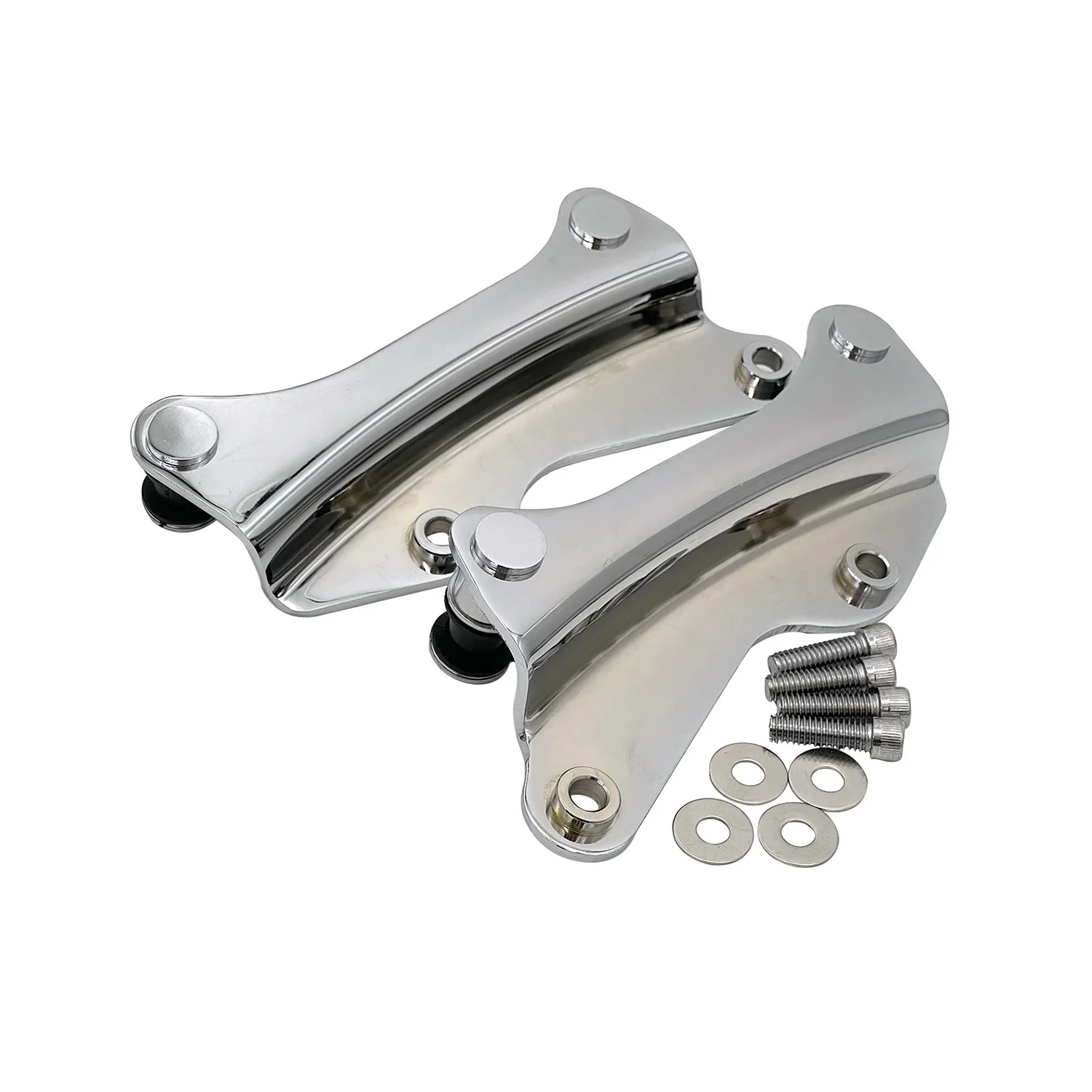 Chrome Detachable 4 Point Docking Hardware Fit For Harley Touring Road King Road Glide Street Glide Electra Glide 2014-Later