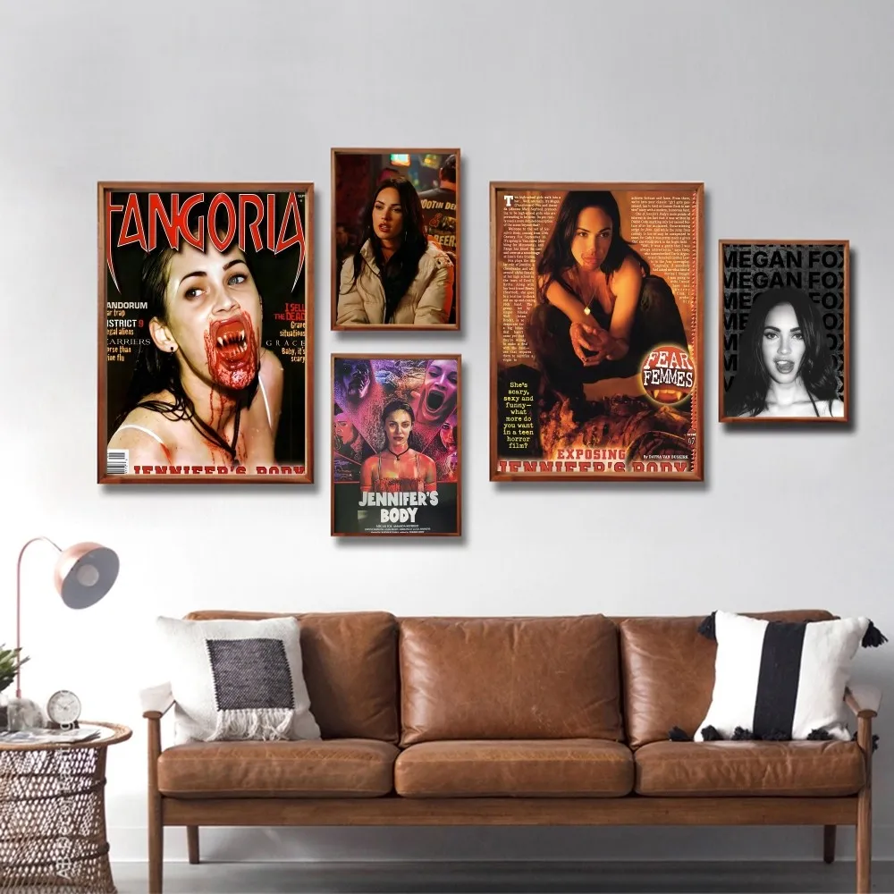 البوب فيلم جنيفر الجسم المشارك ذاتية اللصق الفن مقاوم للماء ورقة ملصق مقهى بار غرفة جدار ديكور