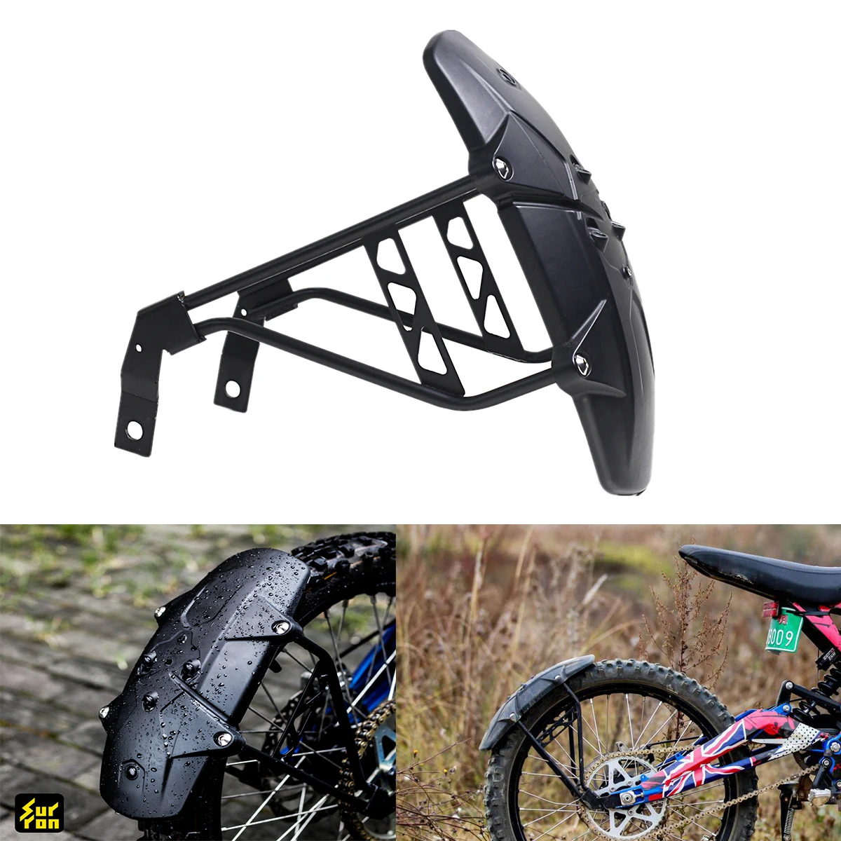 

For SURRON 60S X Light Bee Light Bee X&S SUR-RON Off-road Electric Rear Fender Mudguard Mudflaps Rear Wheel Guard Cover