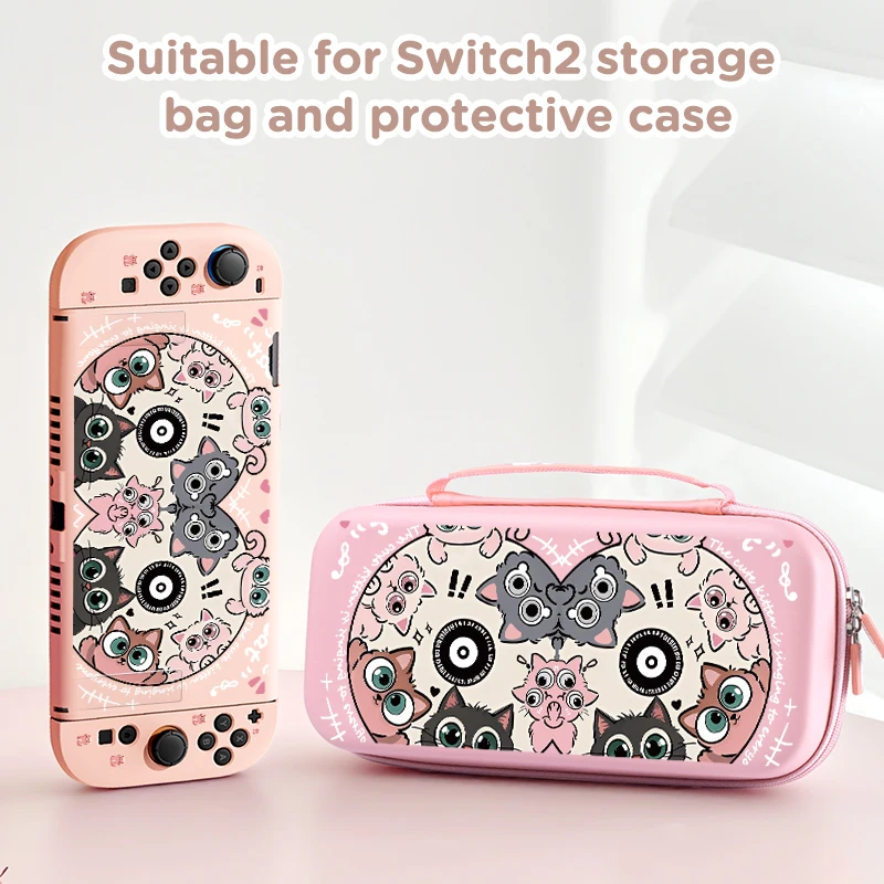 

Защитный чехол и сумка для хранения Switch2, устойчивый к царапинам и падению, может хранить игровые консоли и аксессуары.